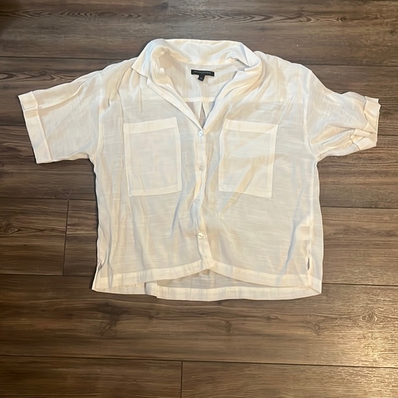 Banana Republic Factory Tops - Banana Republic White Button Up
